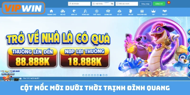 Cột mốc mới dưới thời Trịnh Đình Quang