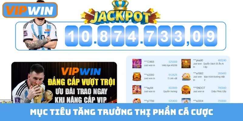 Mục tiêu tăng trưởng thị phần cá cược